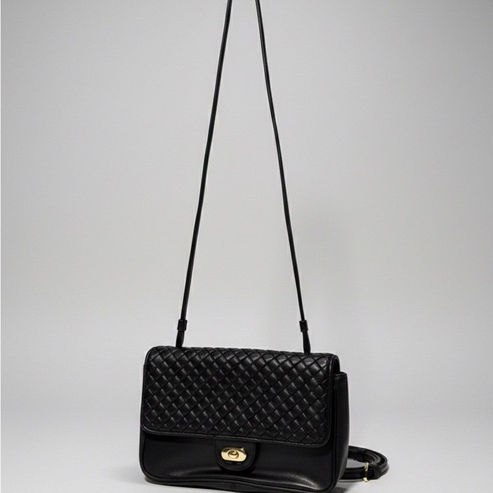 Jennifer Moore Black Quilted Crossbody Bag